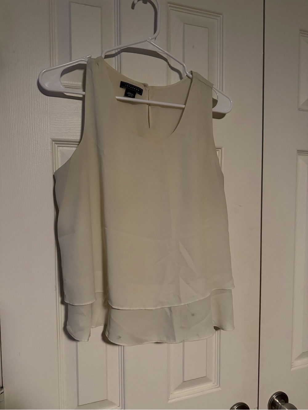 Metaphor Cream Layered Chiffon Sleeveless Camisole